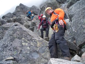 Descent from Store Skagastølstind (Storen) Norway