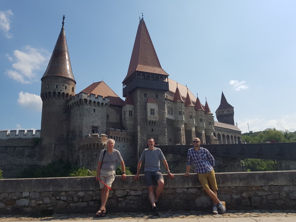 Richard, Mick and Jason at Corvin Castle in Hunedoara