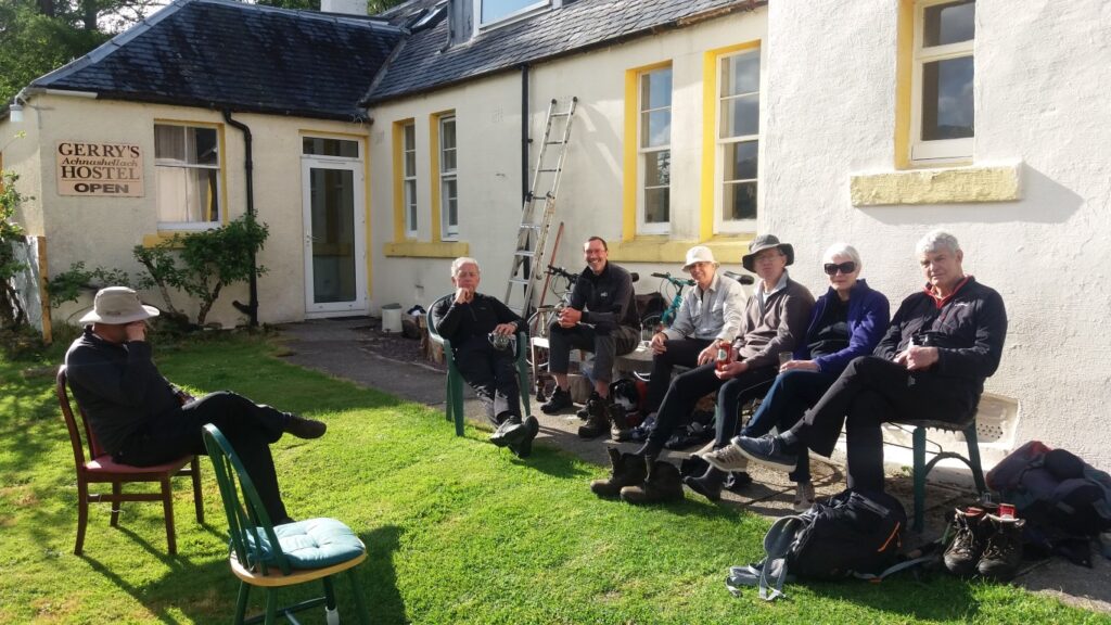 Relaxing in the sun outside Gerry's Hostel