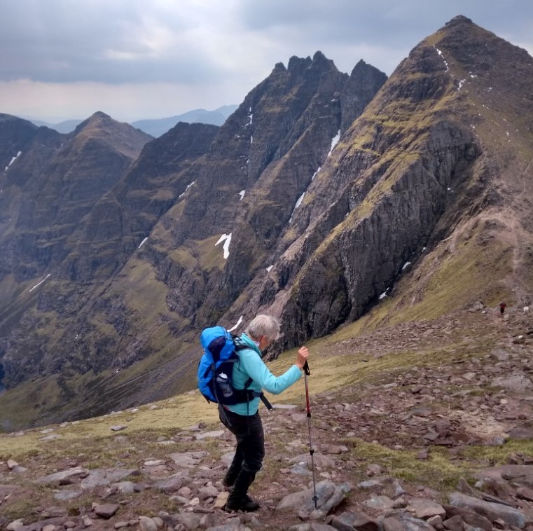 Helen on An Teallach