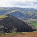 Castell Dinas Bran near Llangollen before the weather changed