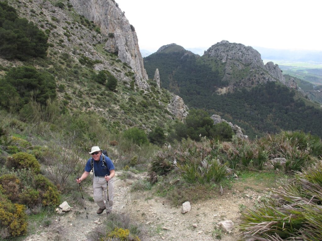 Paul Dover at the top of the Arab Steps, El Chorro