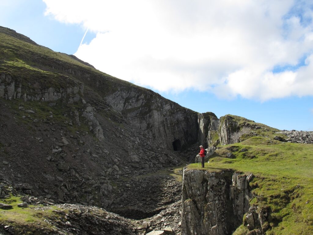 Roger inspecting the Walna Scar Quarries