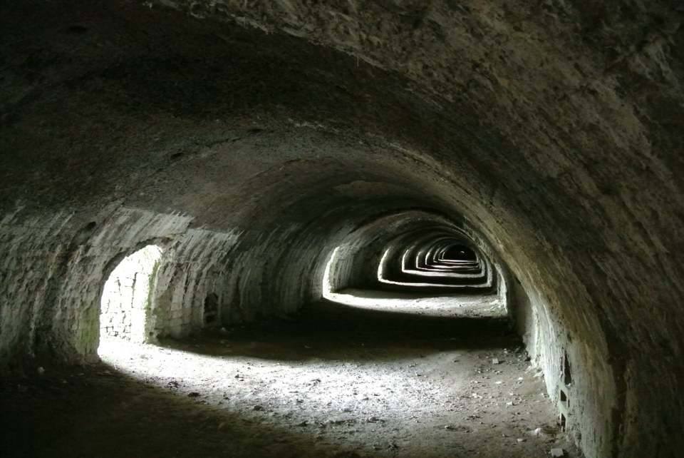 Interior of the Hoffmann Kiln at Langcliffe