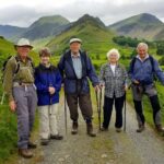 Paul, Ann, Ian, Una and Alan in the Newlands Valley