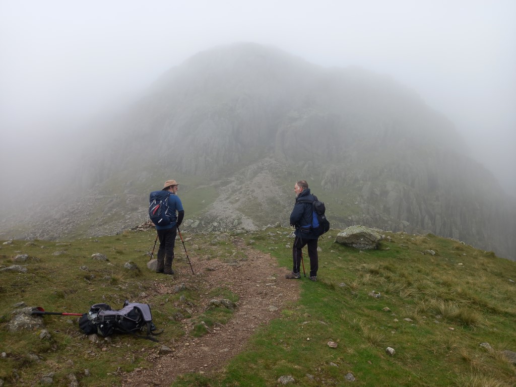 Bruce and Paul approaching the Bad Step – The Yorkshire Ramblers' Club